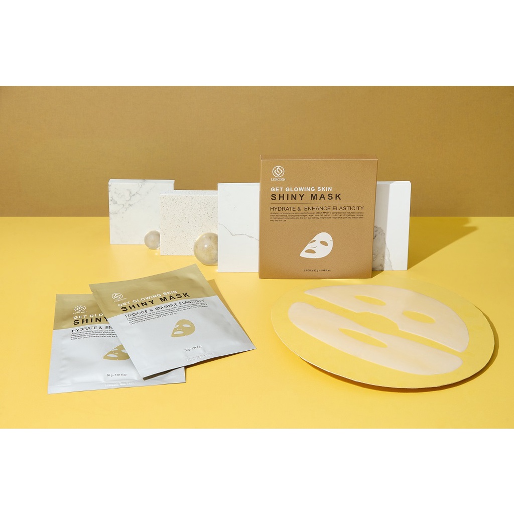Mặt Nạ Thạch Cấp Nước Lurcinn Shinny Mask 3 Miếng_thumbnail_3