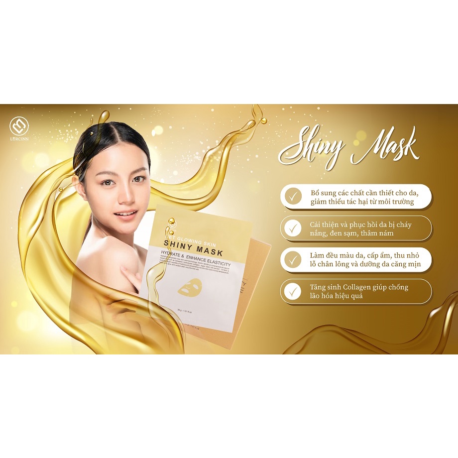 Mặt Nạ Thạch Cấp Nước Lurcinn Shinny Mask 3 Miếng
