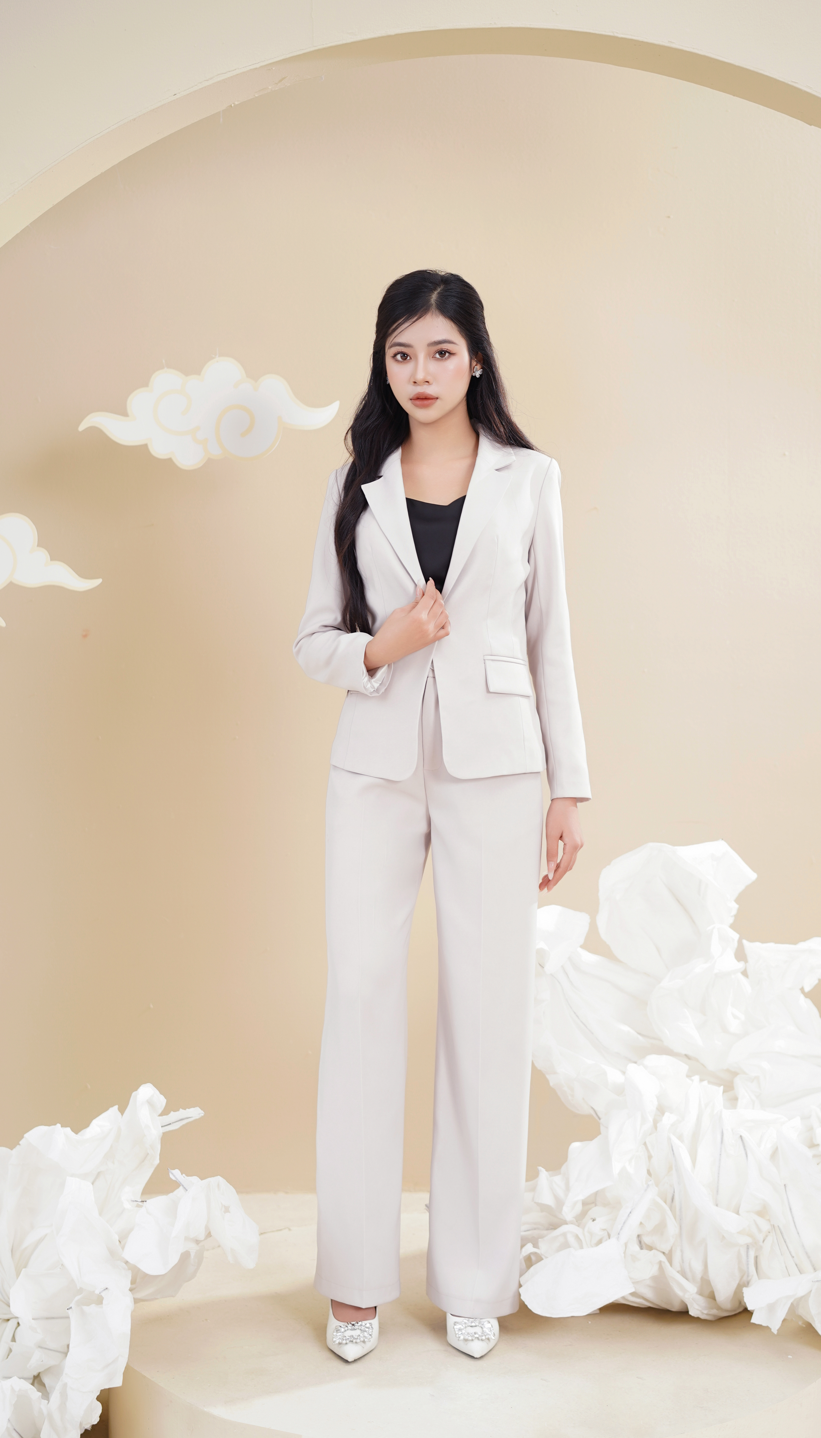 Áo vest VM24-158 chất vải trượt nhật dày dặn, bên trong có lót lụa mịn, không nóng bí, nhăn nhàu_thumbnail_1