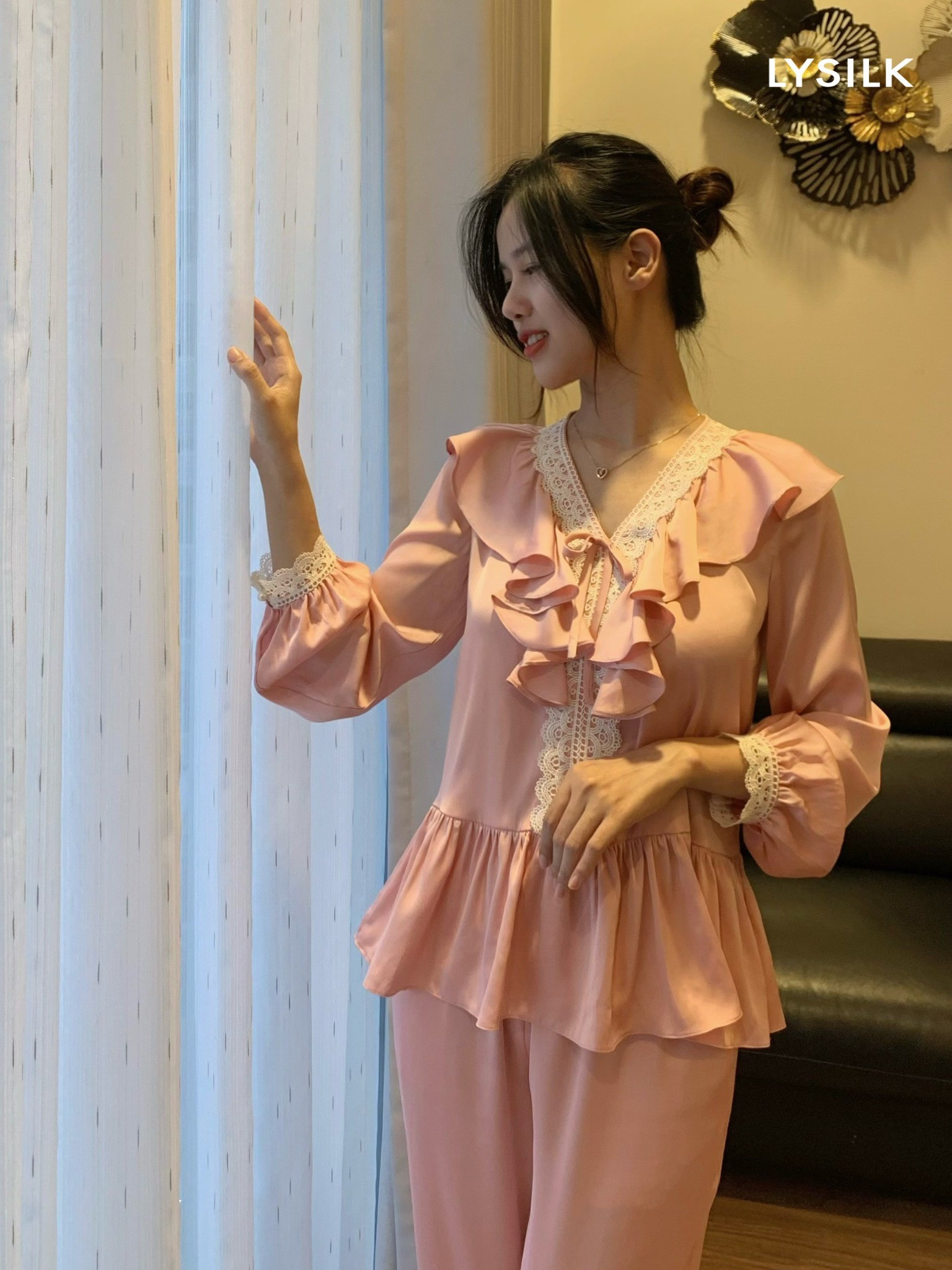 Bộ ngủ áo dài tay, quần dài BN454