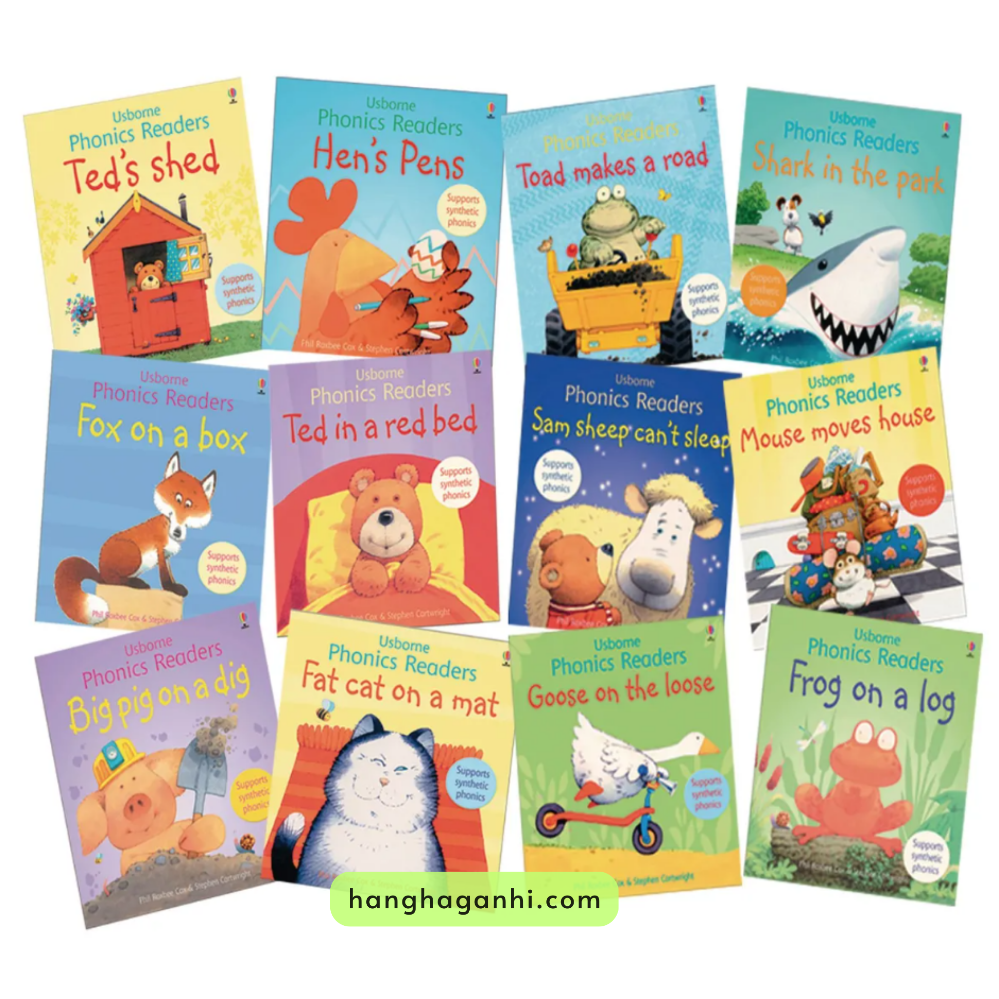 Usborne Phonics Readers - Bộ 12 cuốn truyện Tiếng Anh cho bé, sách nhập khẩu nguyên seal, có file nghe_thumbnail_0