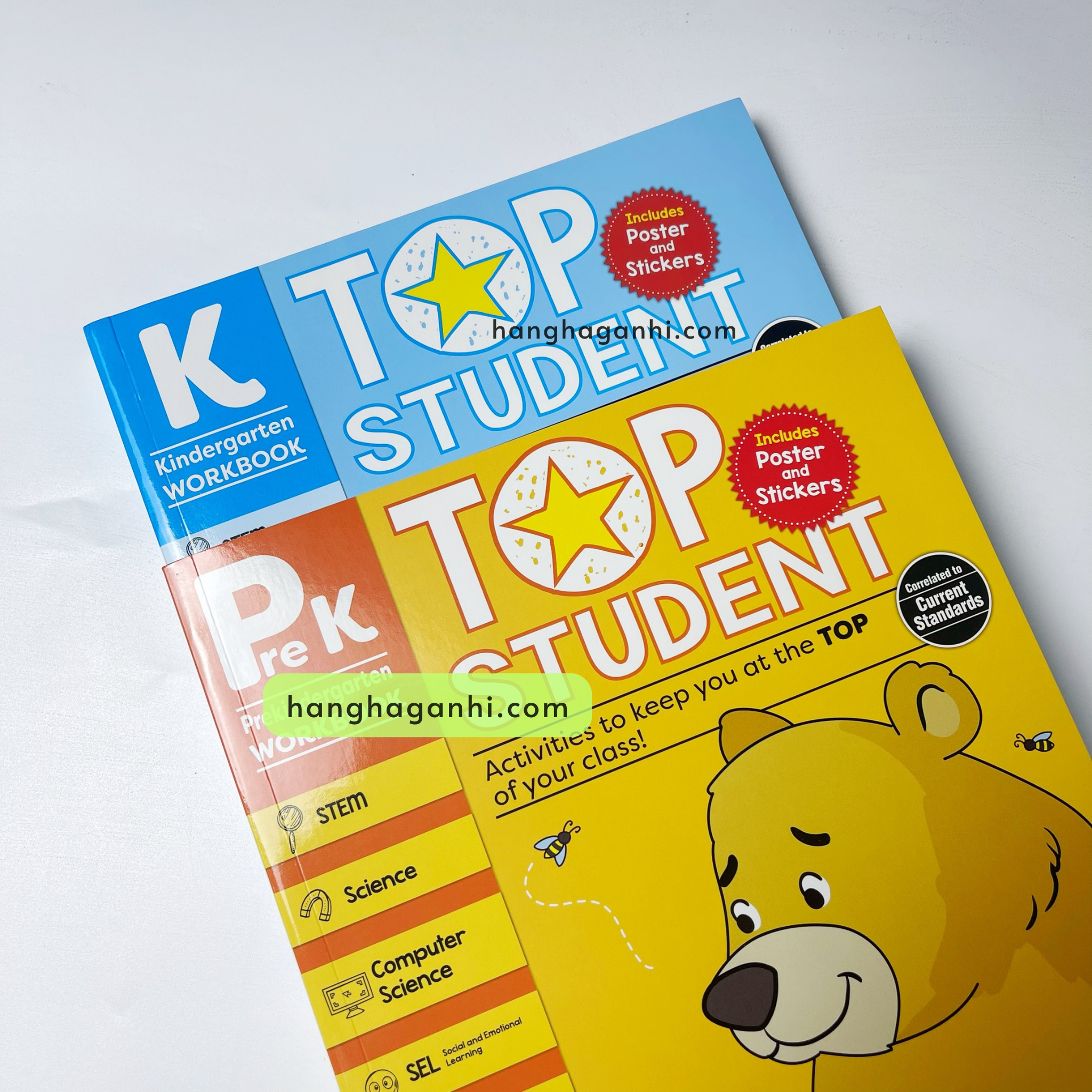 Top Student PreK, K Kindergarten Workbook, Bộ 2 cuốn sách bài tập mầm non Mỹ nhập khẩu, nguyên seal_thumbnail_6