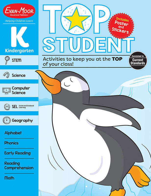 Top Student PreK, K Kindergarten Workbook, Bộ 2 cuốn sách bài tập mầm non Mỹ nhập khẩu, nguyên seal_thumbnail_9