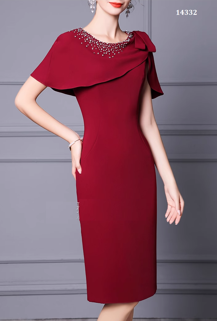 14332-Đầm body suông phố bèo vai ép hạt ( thun  poly 2 da)_thumbnail_1