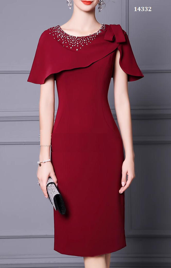 14332-Đầm body suông phố bèo vai ép hạt ( thun  poly 2 da)_thumbnail_2