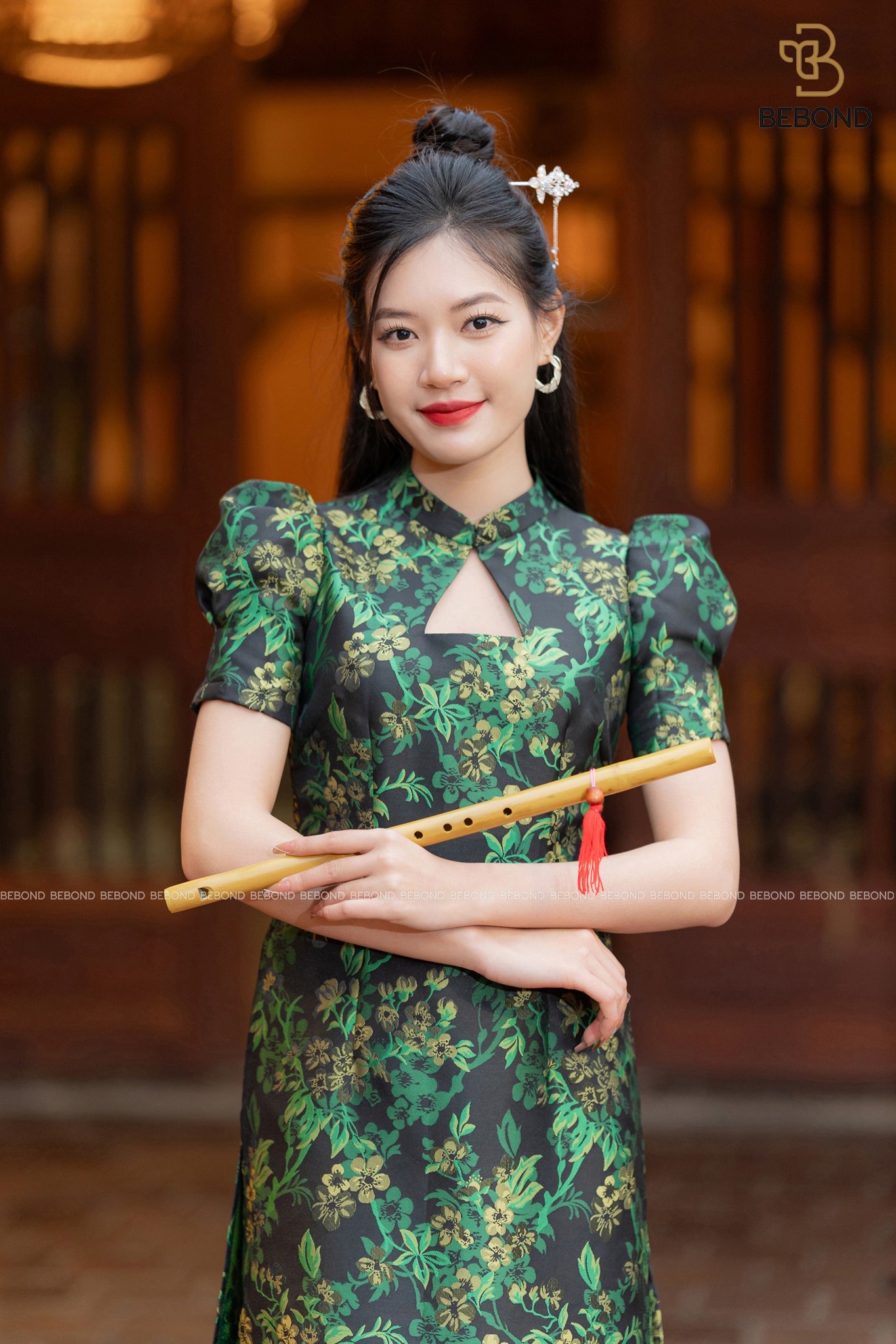 SET ÁO DÀI THỤC DI HOA XANH_thumbnail_6