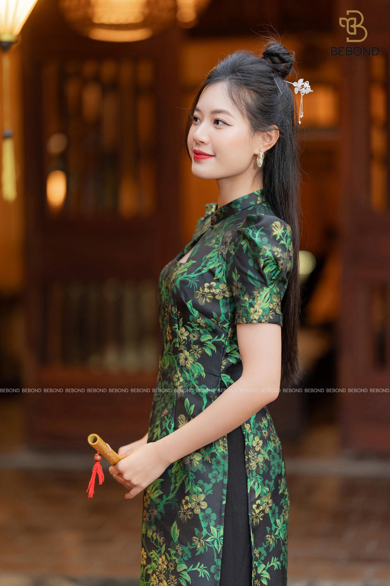 SET ÁO DÀI THỤC DI HOA XANH_thumbnail_1