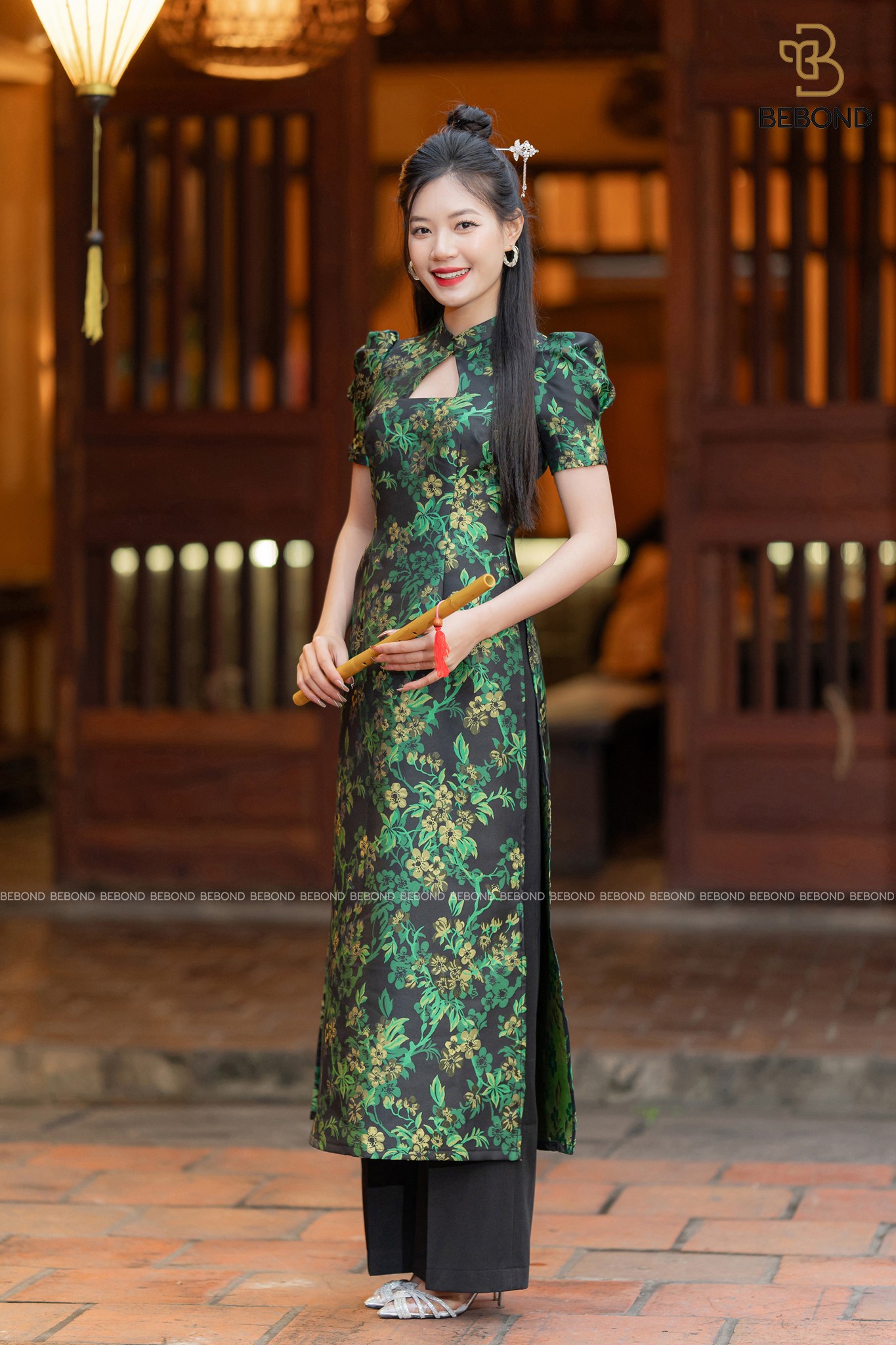 SET ÁO DÀI THỤC DI HOA XANH_thumbnail_3