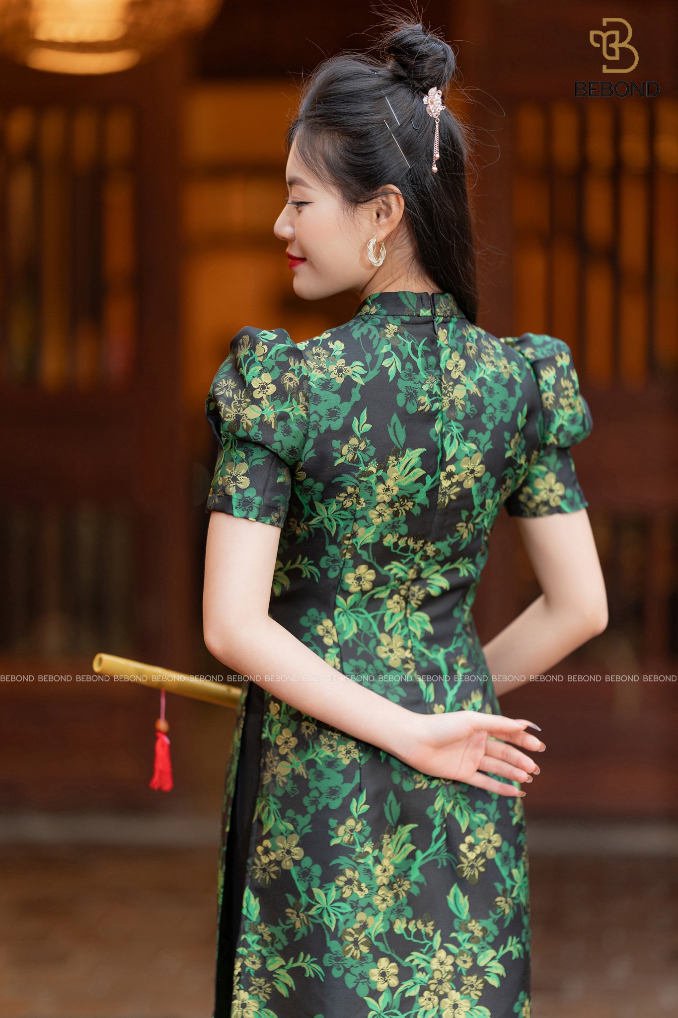 SET ÁO DÀI THỤC DI HOA XANH_thumbnail_2