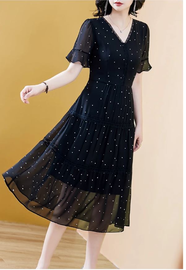 14378-Đầm xòe bi nhỏ phối viền tầng _thumbnail_5