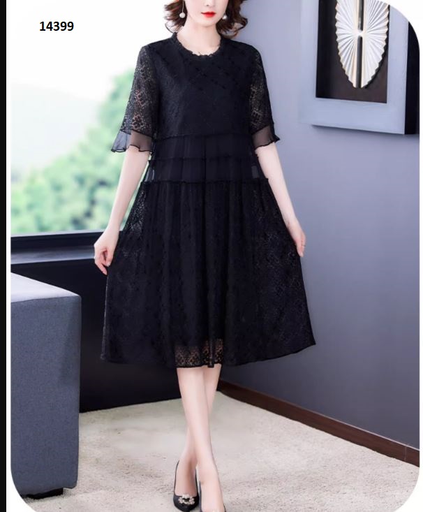 14399-Đầm ren suông đen phối eo cách điệu (ren+ lót thun)_thumbnail_0