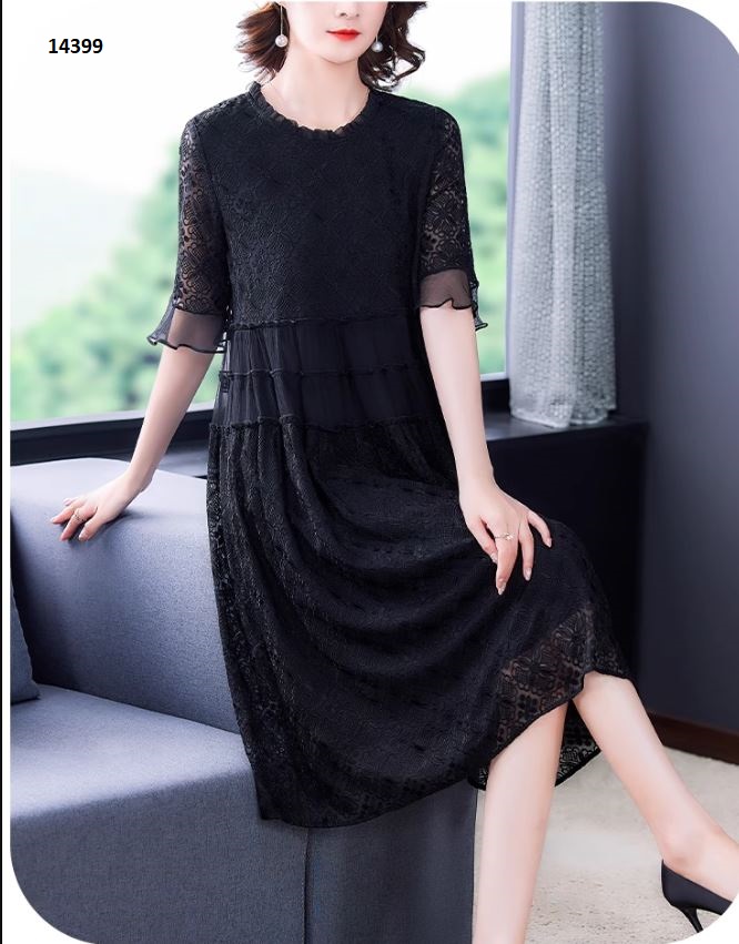 14399-Đầm ren suông đen phối eo cách điệu (ren+ lót thun)_thumbnail_5