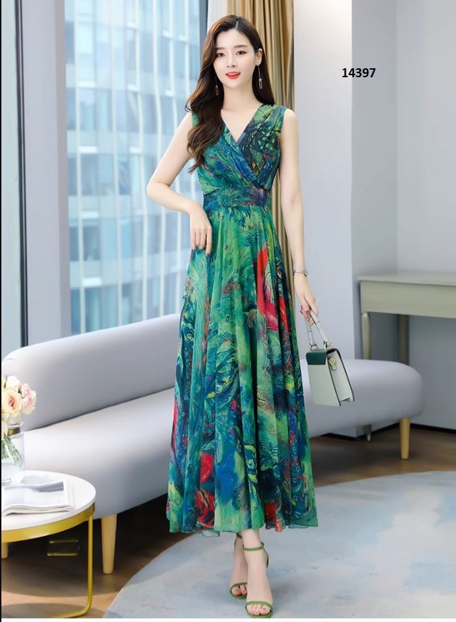 14397-Đầm maxi sát nách phong cách âu mỹ (voan+ lót thun) _thumbnail_6