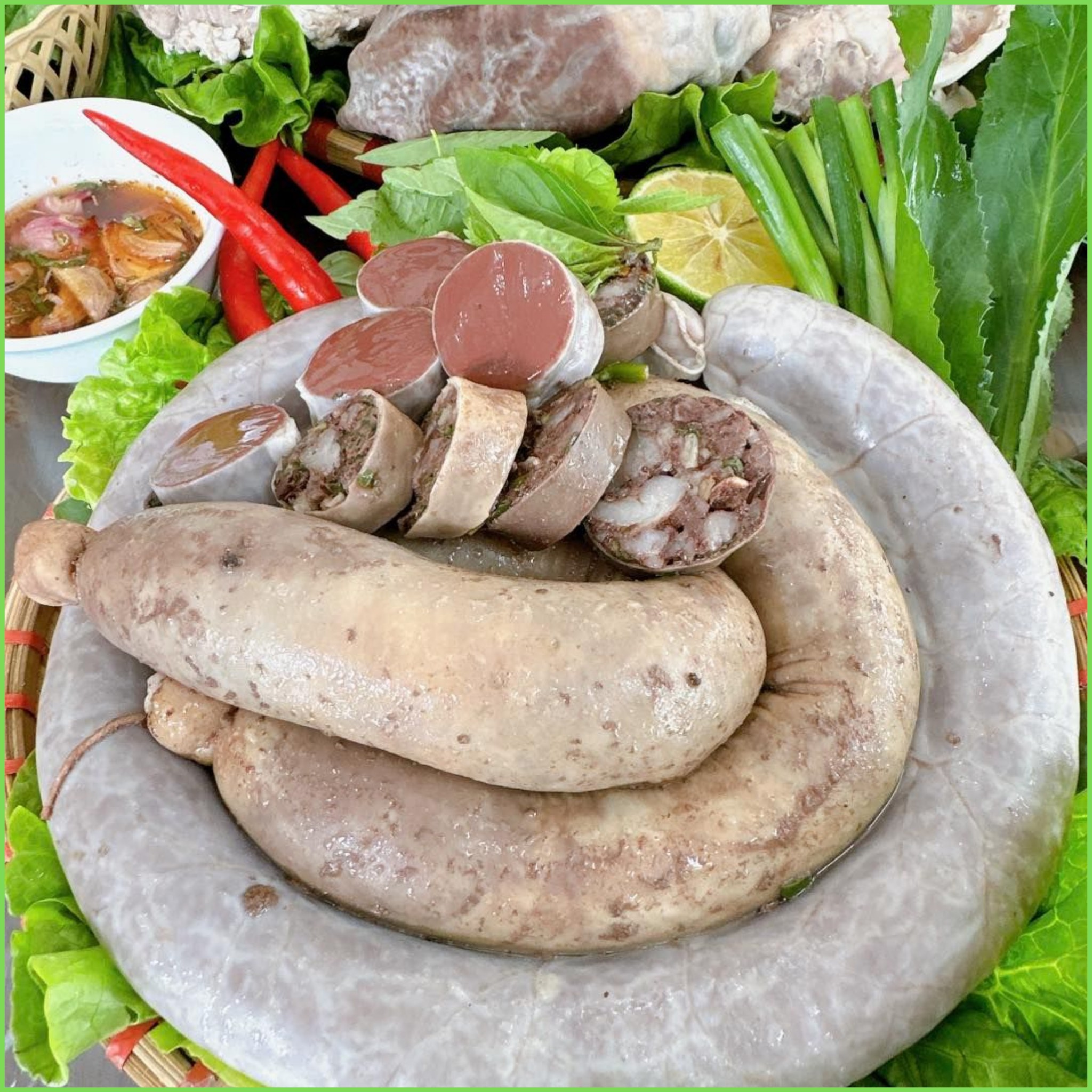 Dồi tiết làm sẵn
