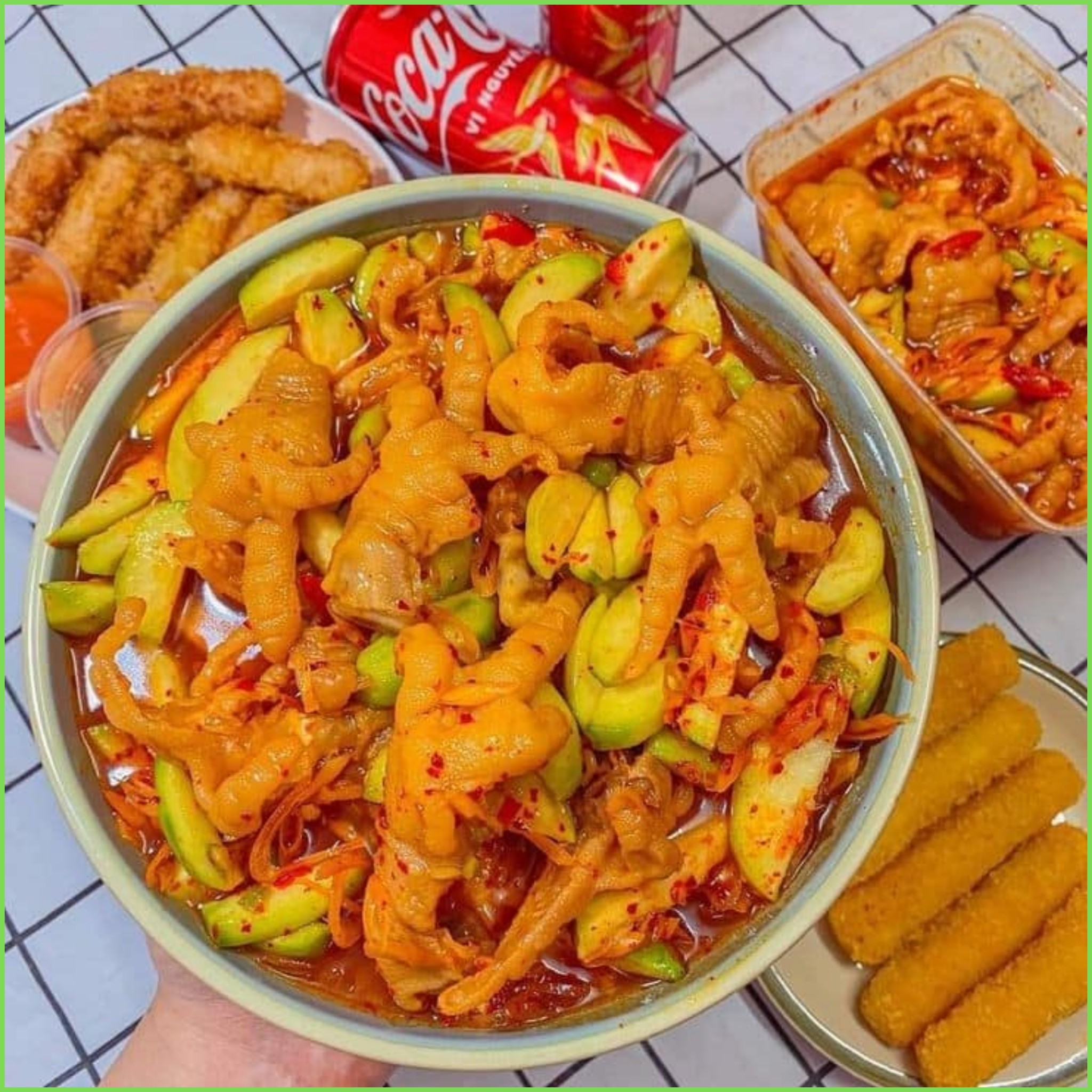 Chân gà  sốt thái