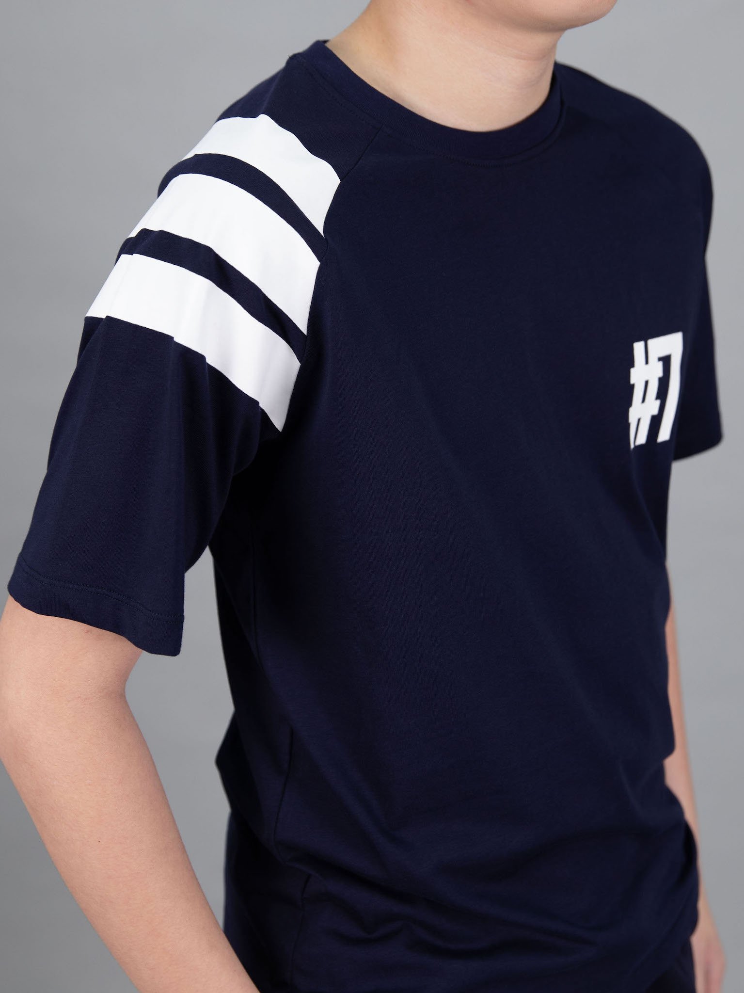 Áo phông navy tay phối trắng #7_thumbnail_3