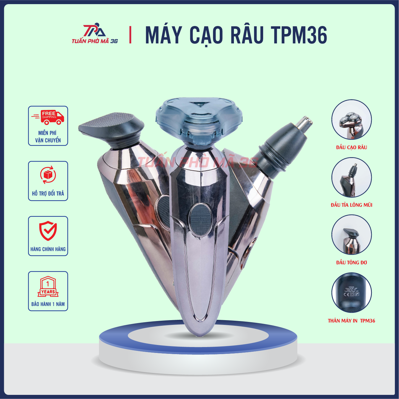 Máy Cạo Râu Bản Nâng Cấp 3in1 LED Tuấn Phò Mã 36_thumbnail_15