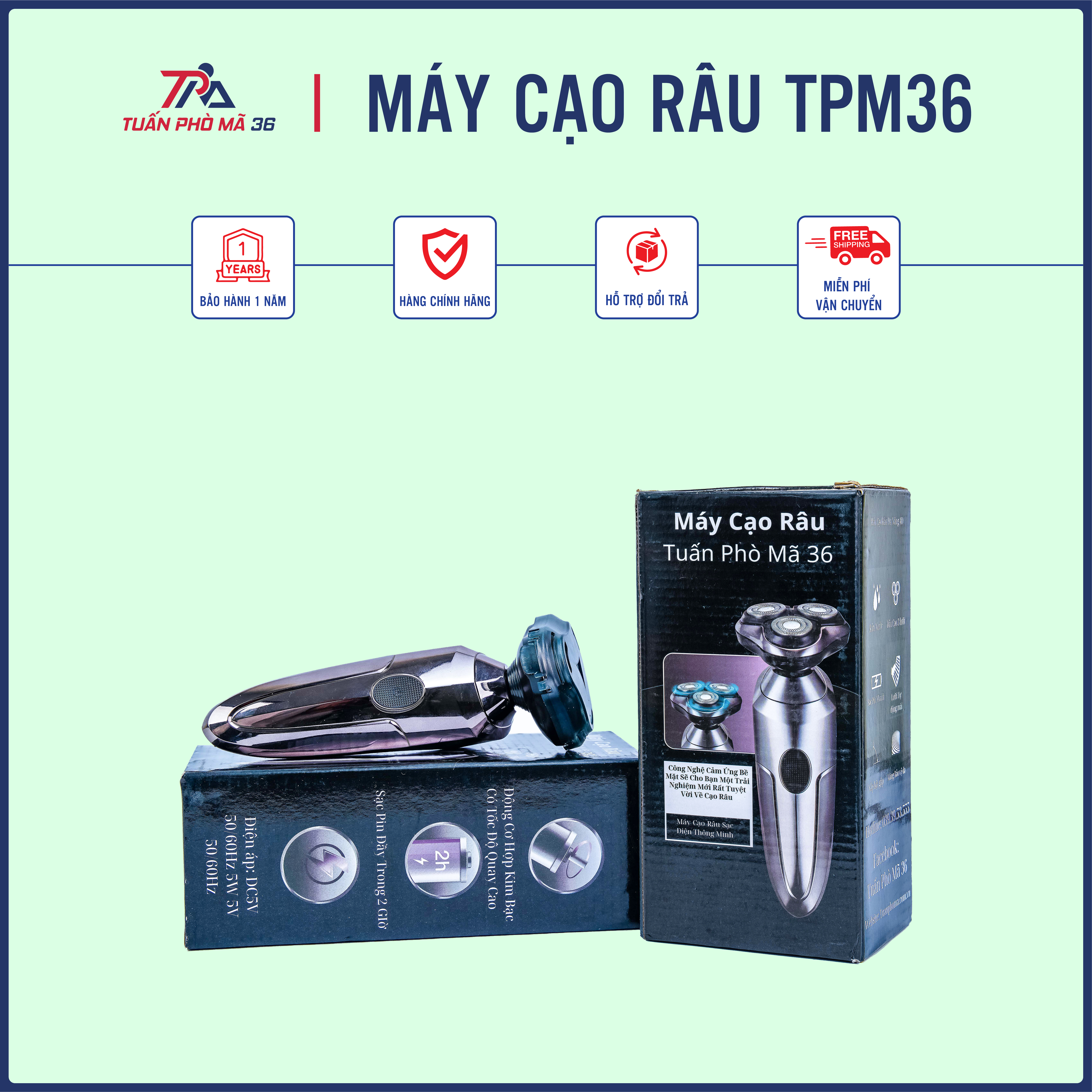 Máy Cạo Râu Bản Nâng Cấp 3in1 LED Tuấn Phò Mã 36_thumbnail_19
