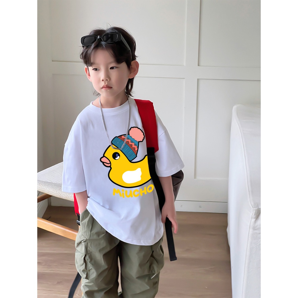 Áo thun cho bé gái form rộng AED1182 Miucho Kid tay ngắn cổ tròn style hàn quốc in artwork_thumbnail_5