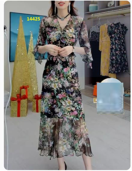 14425-Đầm voan đuôi cá phối tay lỡ (voan+thun) _thumbnail_2