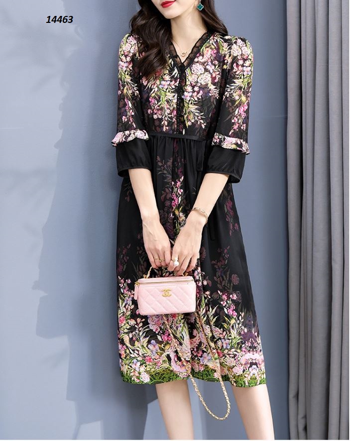 14463-Đầm voan xòe cổ bèo họa tiết xuân hè_thumbnail_3