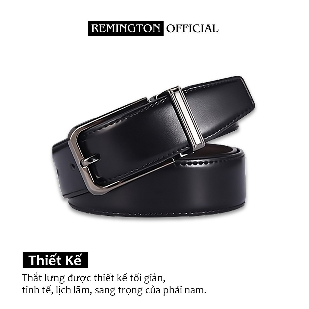 Dây lưng nam cao cấp da bò thật Remington Linus fullbox, thiết kế tối giản và tinh tế, bảo hành 12 tháng_thumbnail_1