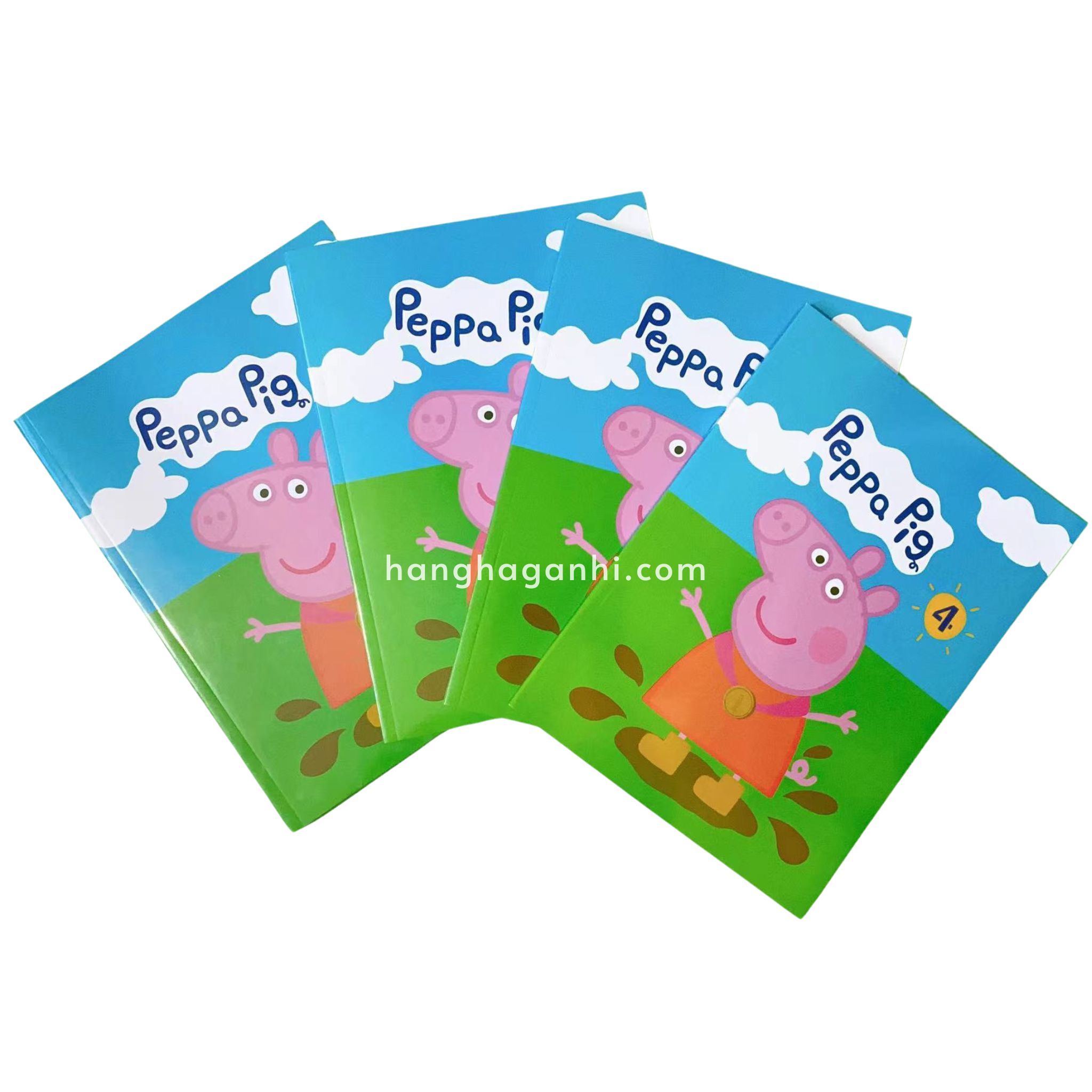 Peppa Pig Season 1, Cuốn 1,2,3,4 kèm audio và video [Sách Nhập Khẩu]