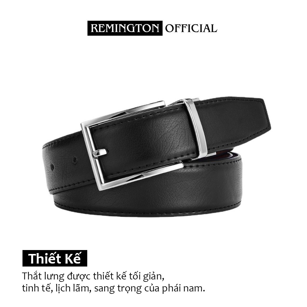 Thắt lưng nam da thật Remington Raymond khóa xoay hai chiều cao cấp fullbox, thiết kế tinh tế, bảo hành 12 tháng_thumbnail_3