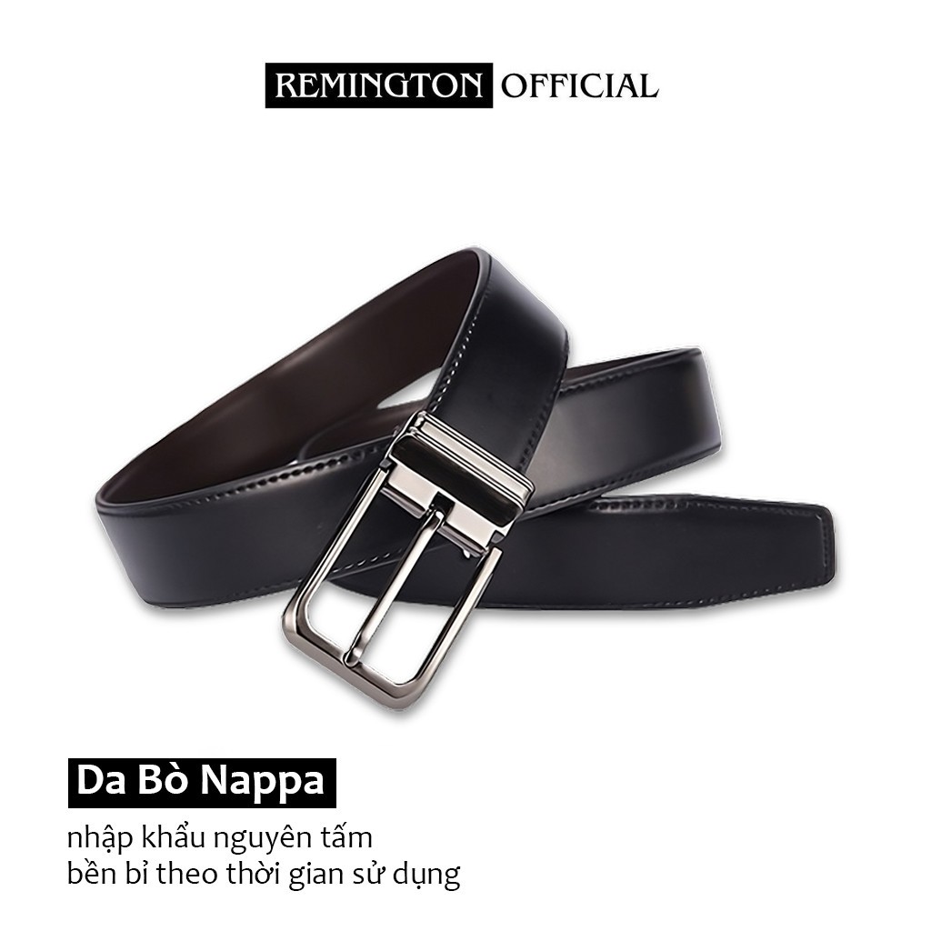 Dây lưng nam cao cấp da bò thật Remington Linus fullbox, thiết kế tối giản và tinh tế, bảo hành 12 tháng_thumbnail_5