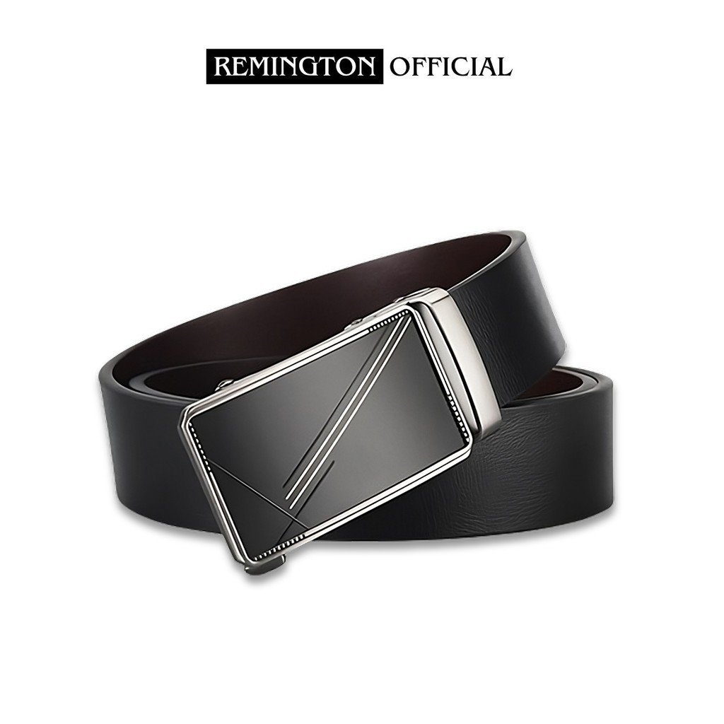 Thắt lưng nam da bò thật Remington Dominic khóa tự động cao cấp fullbox, thiết kế tinh tế, bảo hành 12 tháng