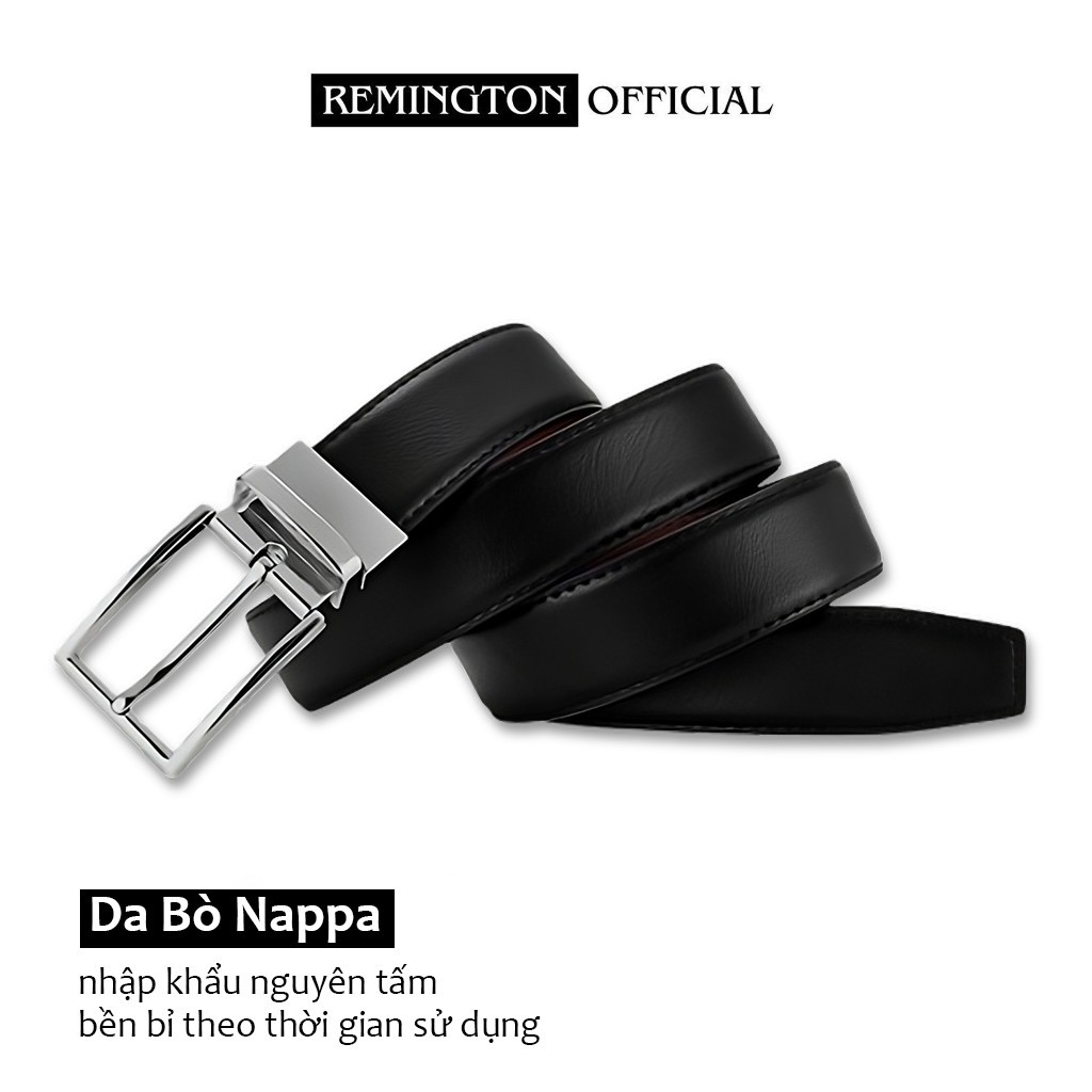 Thắt lưng nam da thật Remington Raymond khóa xoay hai chiều cao cấp fullbox, thiết kế tinh tế, bảo hành 12 tháng_thumbnail_5