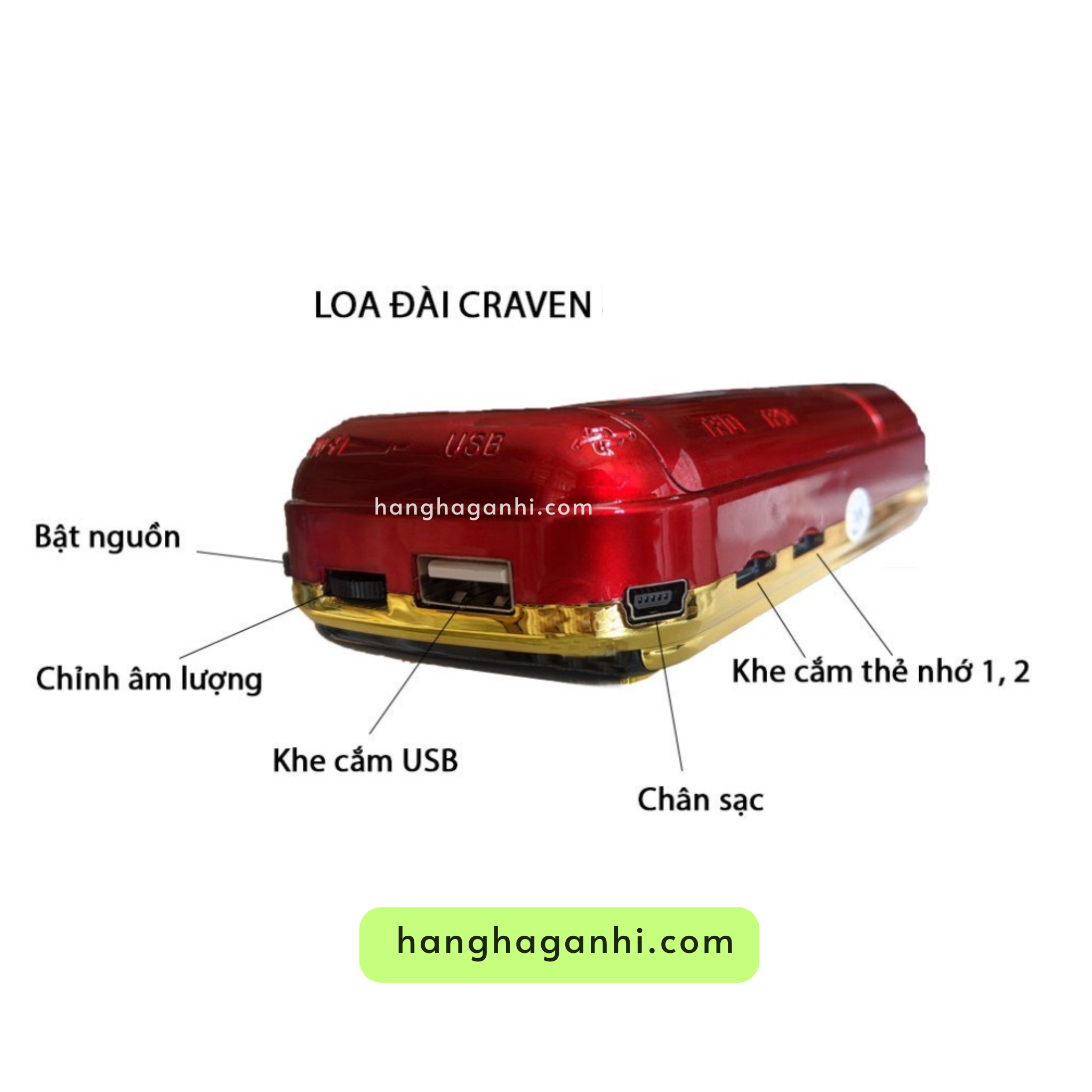 Loa Craven cho bé học tiếng Anh, đã kèm thẻ nhớ 8GB, 3 pin, dây sạc_thumbnail_2