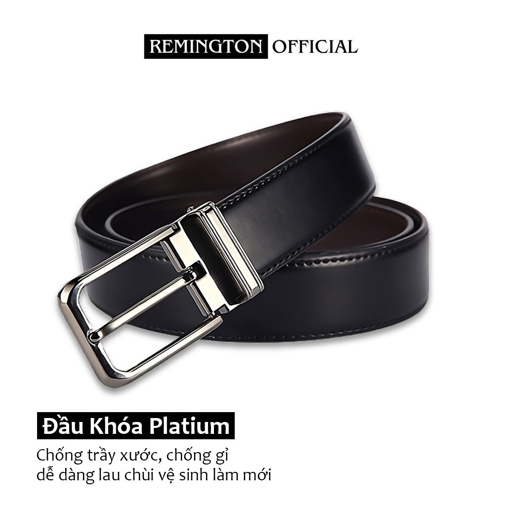 Dây lưng nam cao cấp da bò thật Remington Linus fullbox, thiết kế tối giản và tinh tế, bảo hành 12 tháng_thumbnail_3