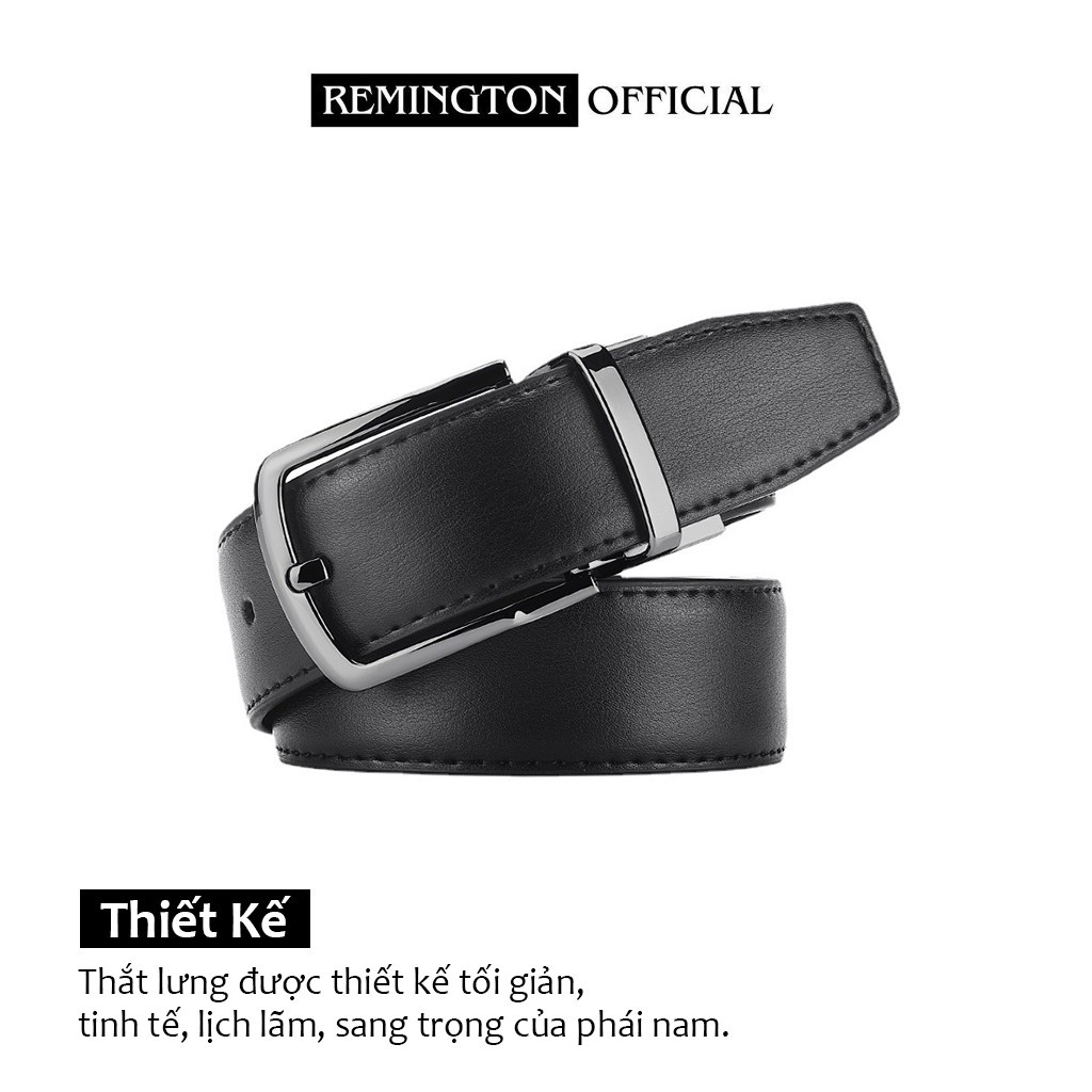 Thắt lưng nam da thật Remington Tyson khóa xoay hai chiều cao cấp fullbox, thiết kế tinh tế, bảo hành 12 tháng_thumbnail_5
