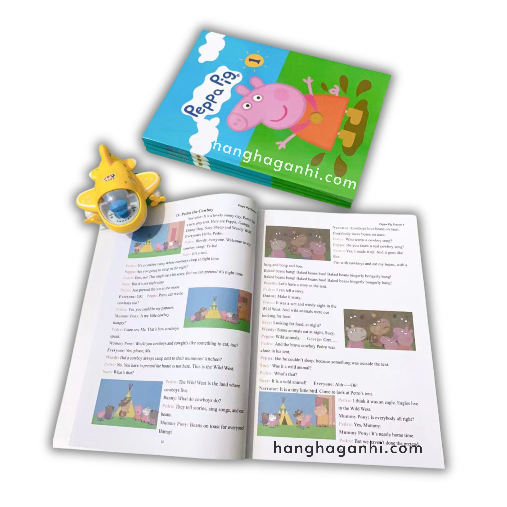 Peppa Pig Season 1, Cuốn 1,2,3,4 kèm audio và video [Sách Nhập Khẩu]_thumbnail_6