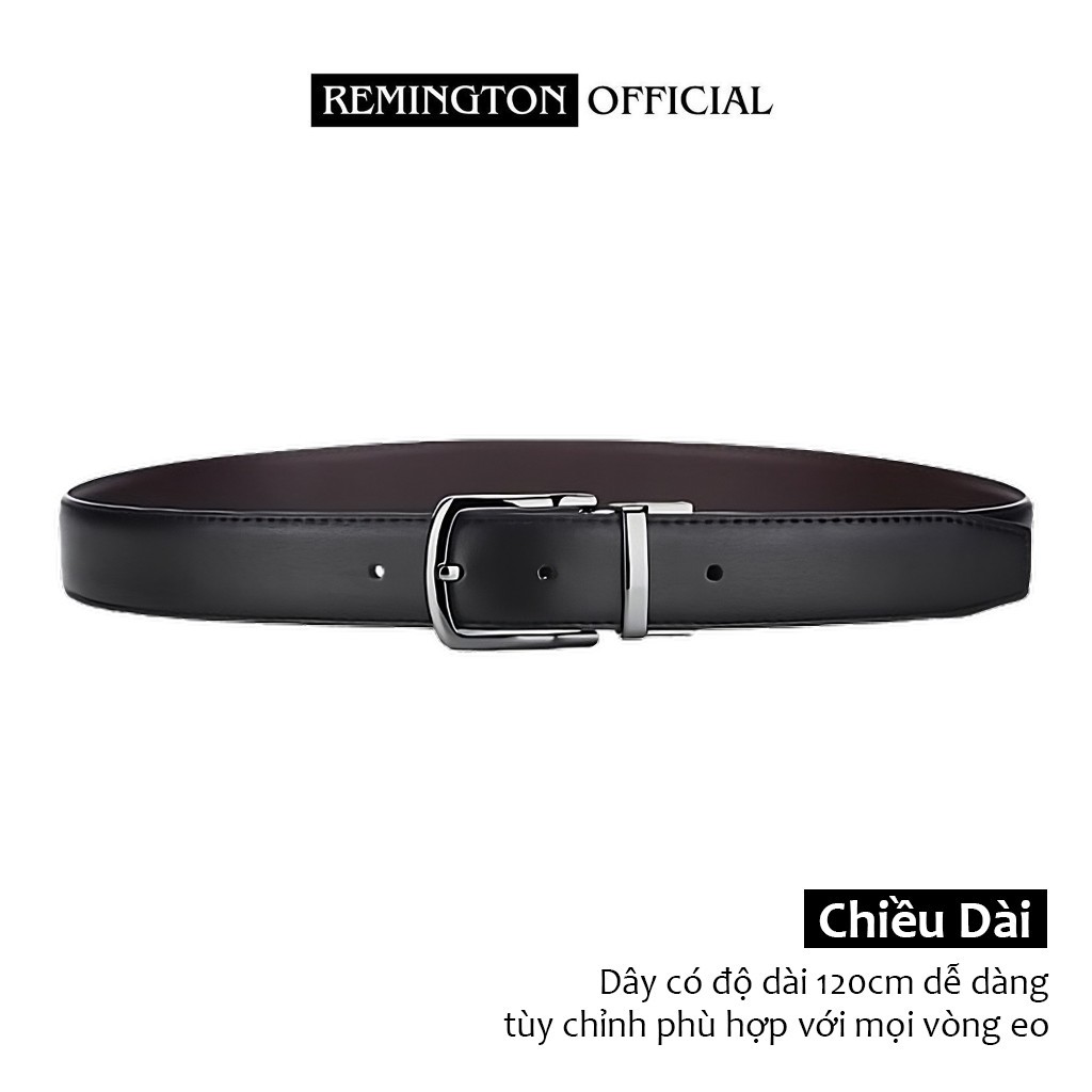 Thắt lưng nam da thật Remington Tyson khóa xoay hai chiều cao cấp fullbox, thiết kế tinh tế, bảo hành 12 tháng_thumbnail_4