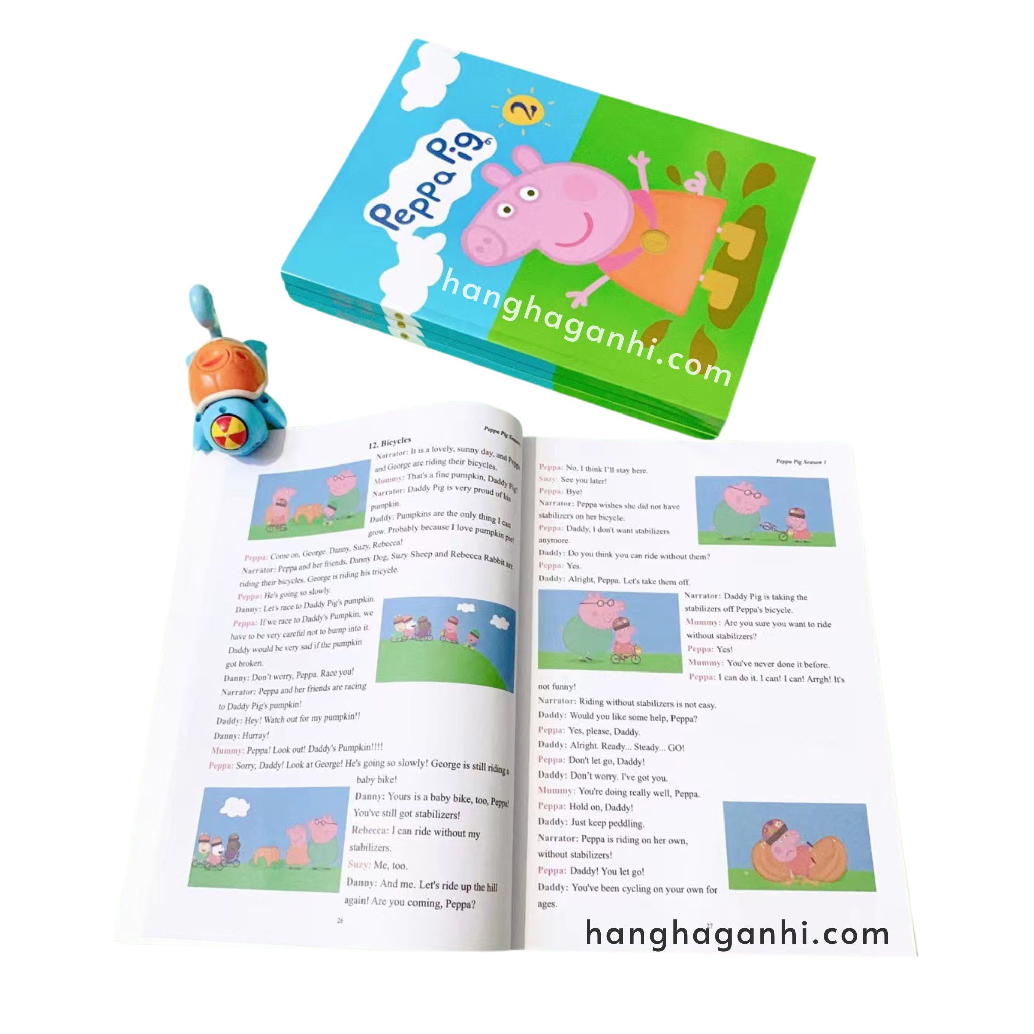 Peppa Pig Season 1, Cuốn 1,2,3,4 kèm audio và video [Sách Nhập Khẩu]_thumbnail_1
