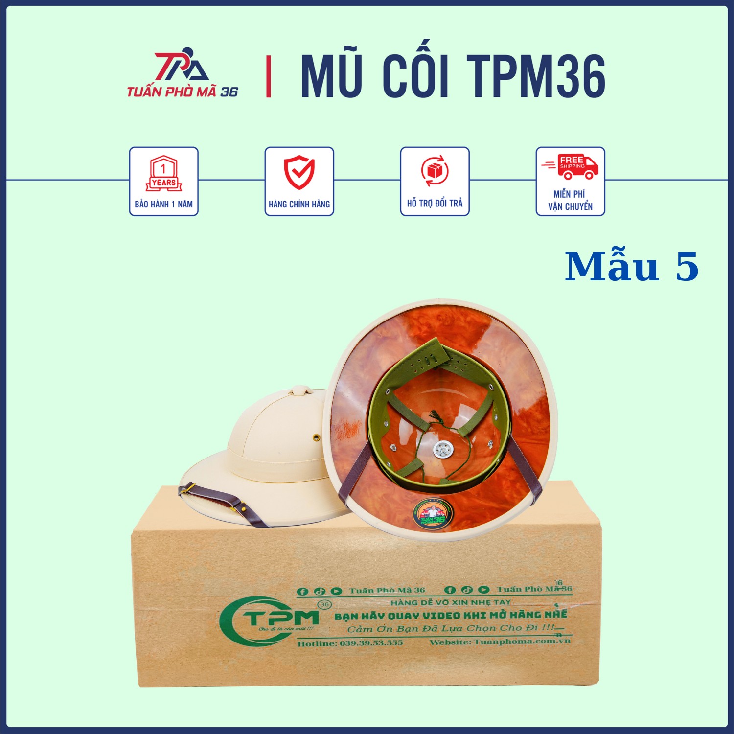 Mũ Bác Hồ Vàng Miền Cát Trắng Tuấn Phò Mã 36