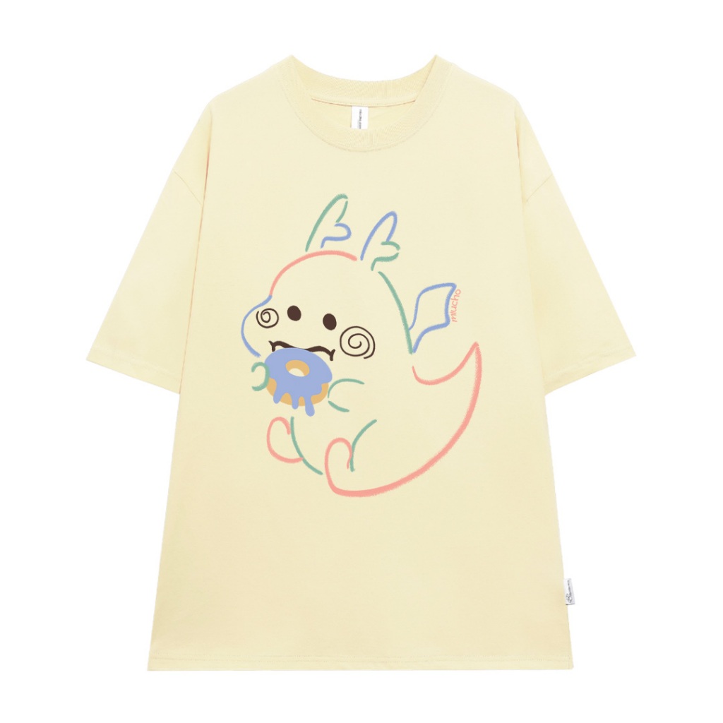 Áo thun unisex local brand form rộng ATD742 Miucho cotton cổ tròn in artwork_thumbnail_0