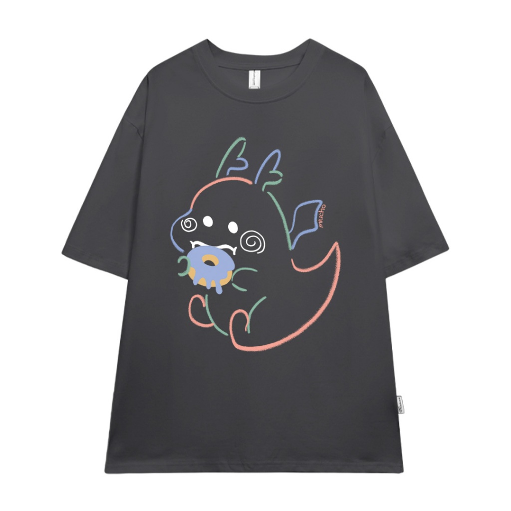 Áo thun unisex local brand form rộng ATD742 Miucho cotton cổ tròn in artwork_thumbnail_14