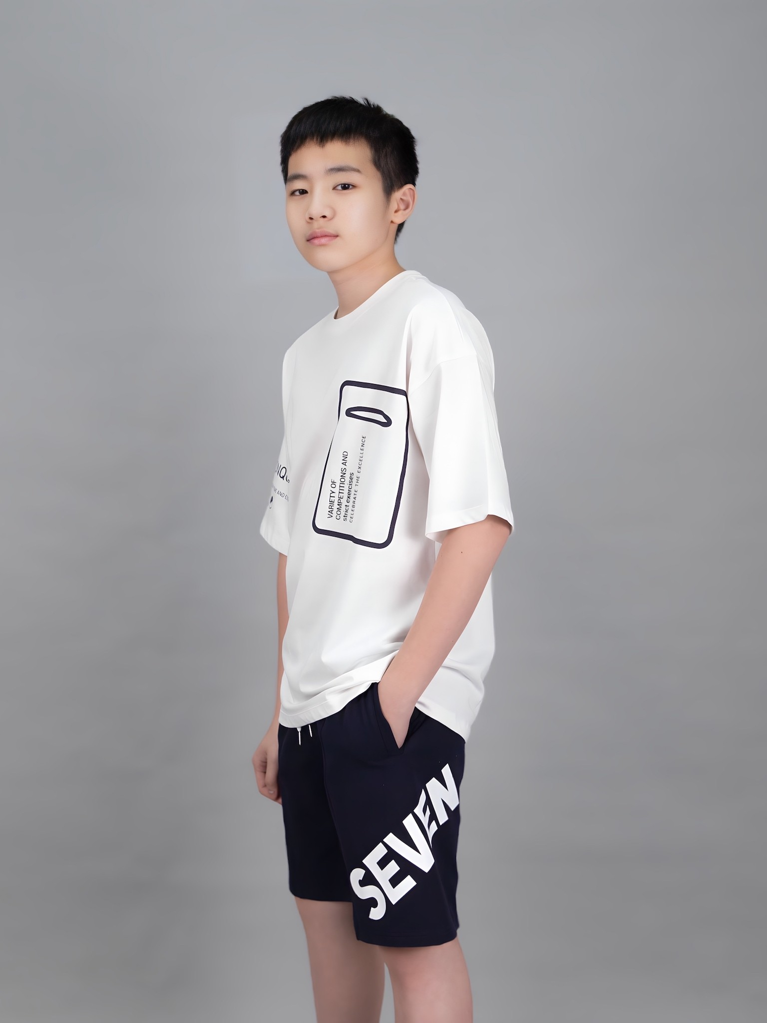 Áo phông trắng dáng rộng trắng in túi ngực_thumbnail_0