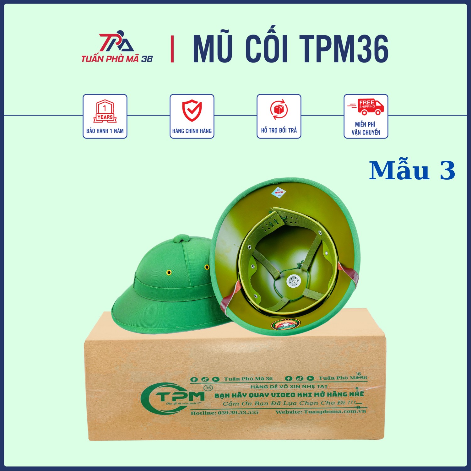 Mũ Cối Tô Châu Tuấn Phò Mã 36