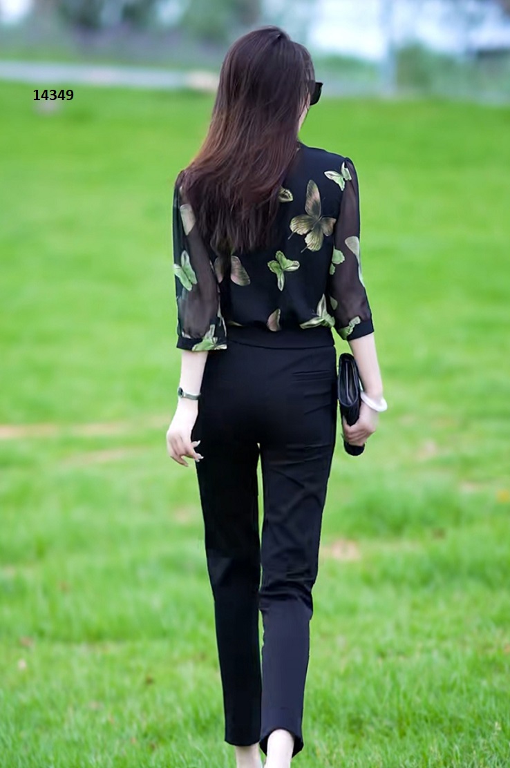 14349-Áo sơ mi voan đen họa tiết hoa xanh_thumbnail_3