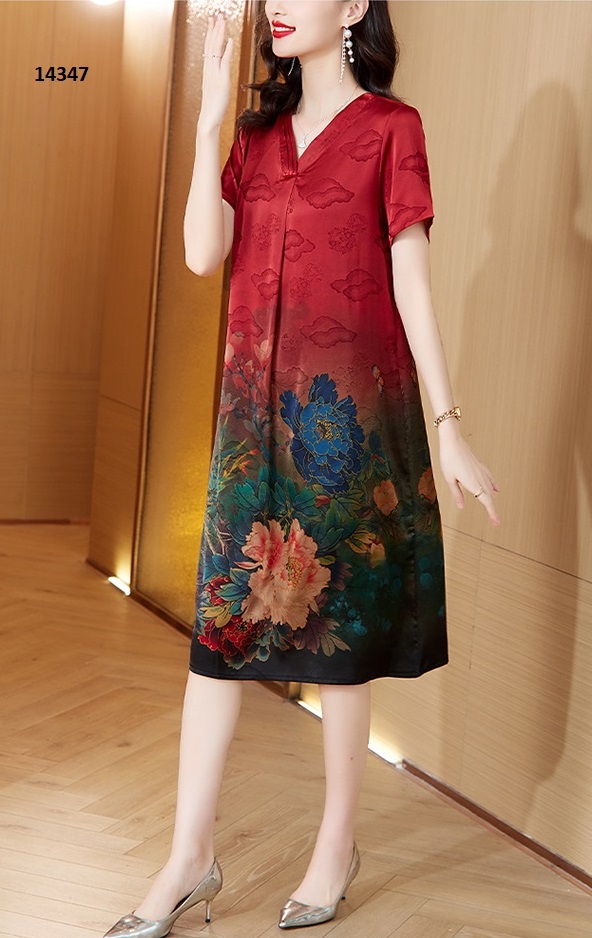 14347-Đầm suông lụa in hoa mẫu đơn _thumbnail_4