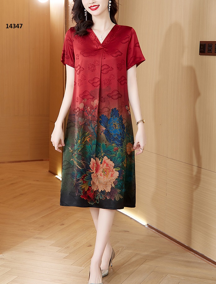 14347-Đầm suông lụa in hoa mẫu đơn _thumbnail_5