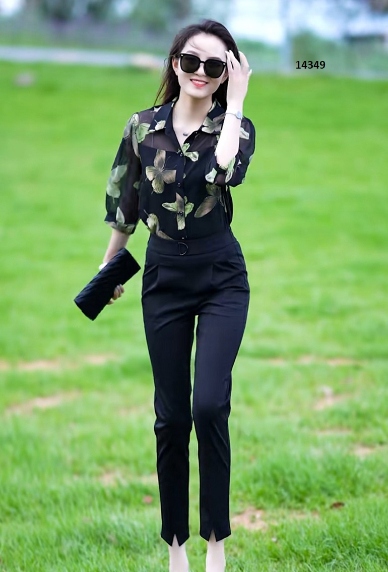 14349-Áo sơ mi voan đen họa tiết hoa xanh_thumbnail_4