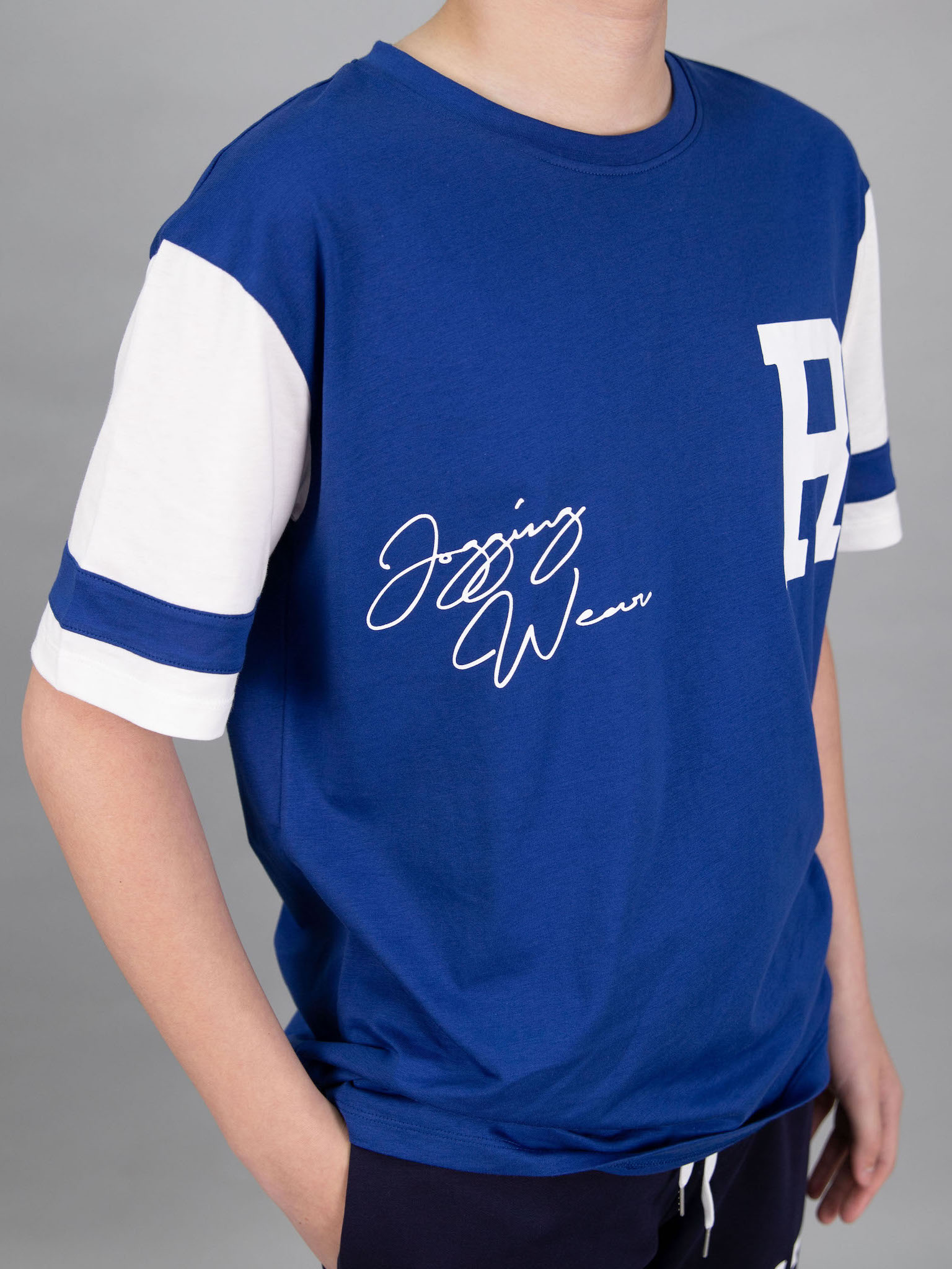 Áo phông coban phối trắng chữ R_thumbnail_3