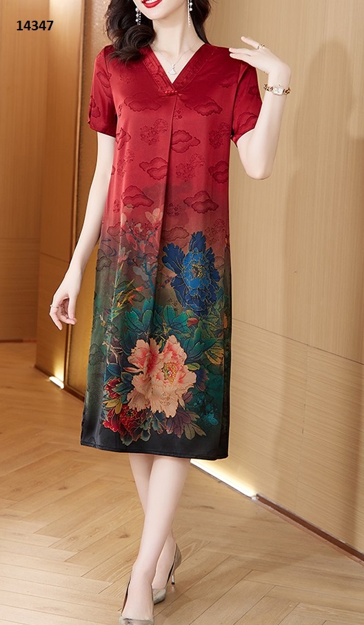 14347-Đầm suông lụa in hoa mẫu đơn _thumbnail_3