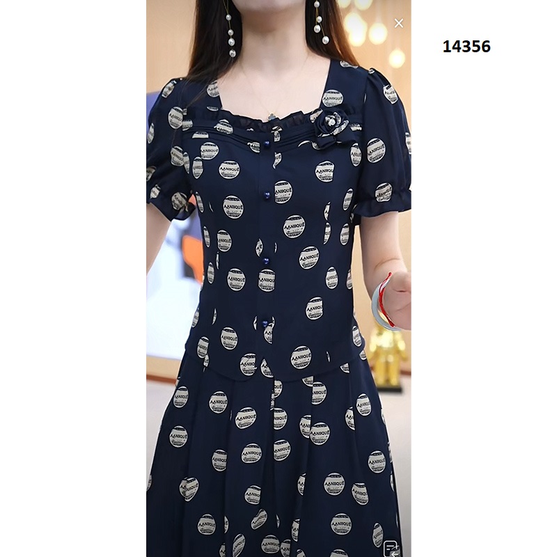 14356-Đầm giả kiểu rời họa tiết chấm tròn _thumbnail_1
