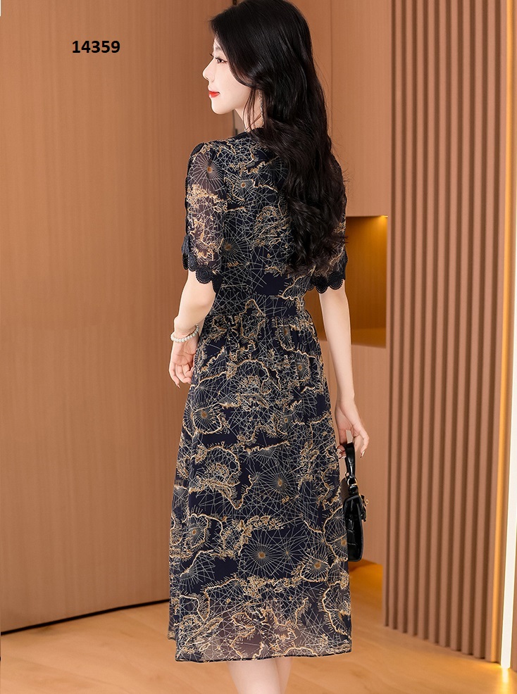 14359-Đầm voan xòe phối ren viền tròn _thumbnail_2